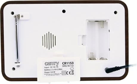 Radio Camry CR1153 portative dixhitale e zezë, e bardhë