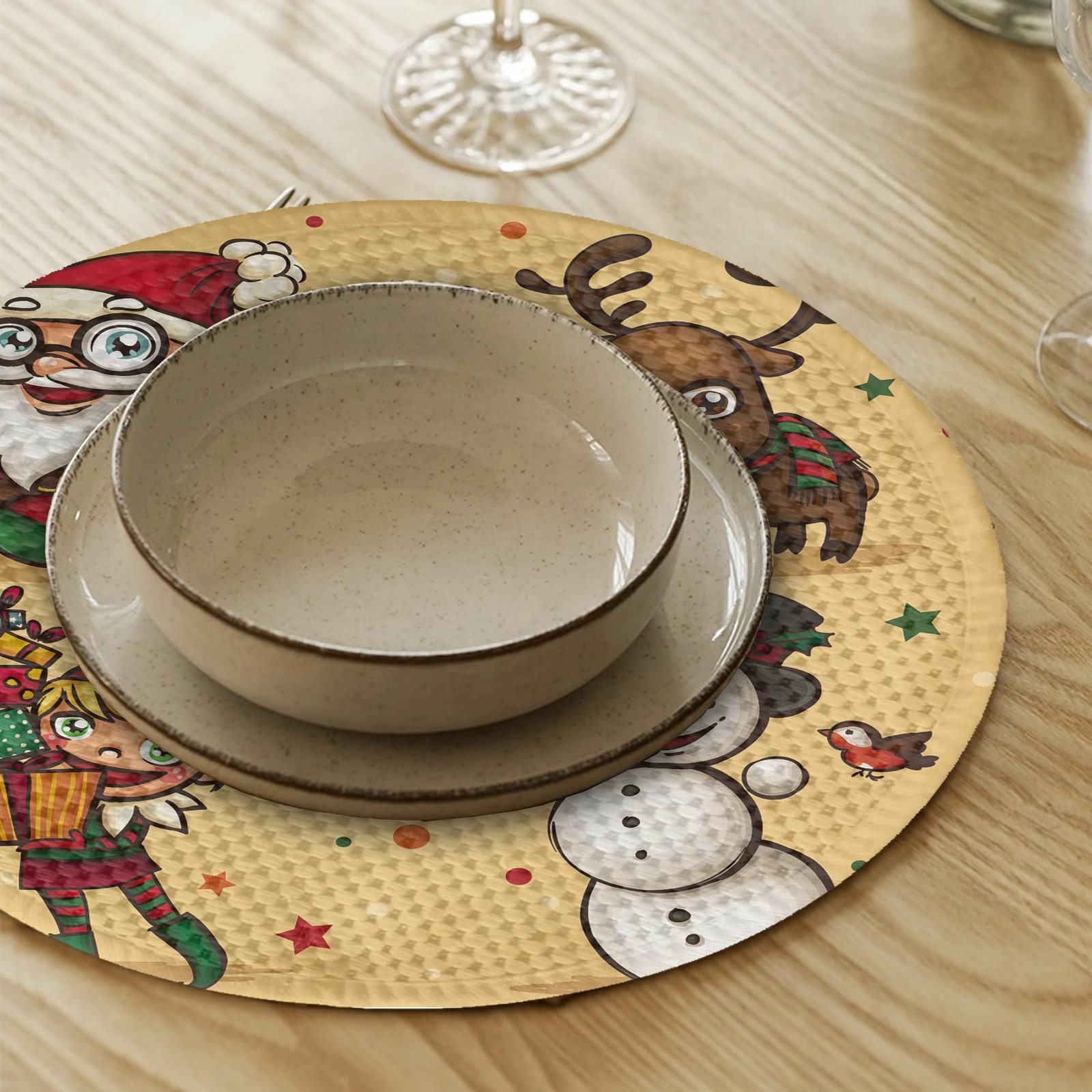 Set nënshtrues tavoline Hermia Concept, shumëngjyrëshe, 2979Supla, 4 copë