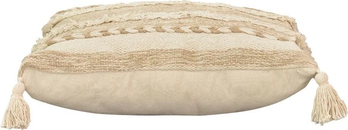 Jastëk Rozi Inart, pëlhurë bezhë, 45x45x2.5cm