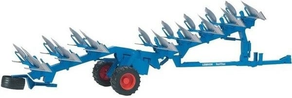 Plug gjysmë i montum Lemken BRUDER BR-02250, model lodër, 1:16, zi/blu/kuqe