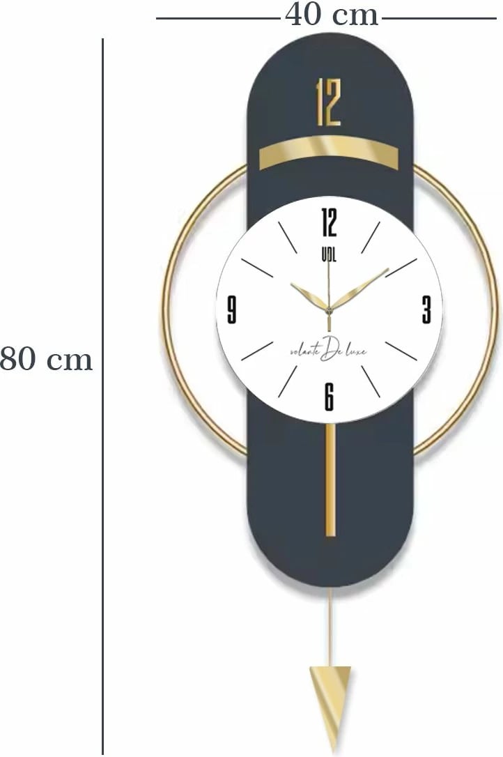 Orë muri dekorative Wallity, ngjyrë blu e errët, Vlnt101