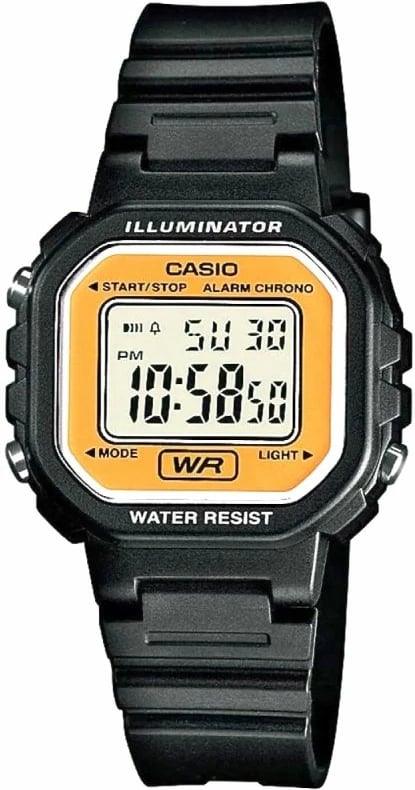 Orë dore digjitale për femra Casio, e zezë
