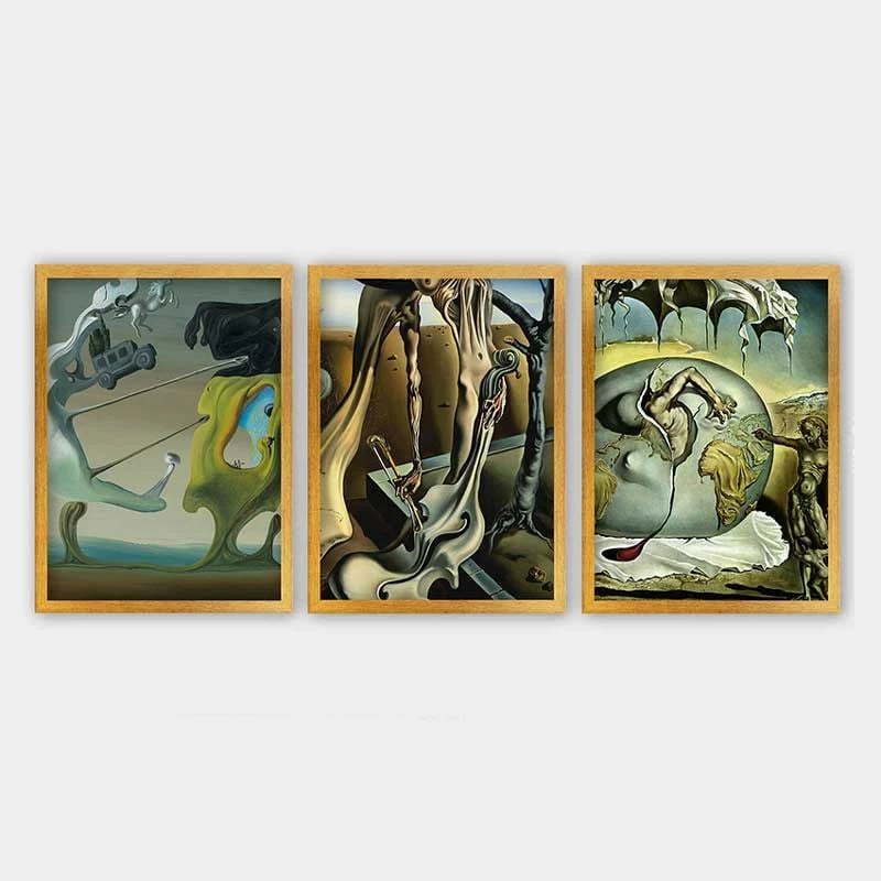 Pikturë dekorative me kornizë (3 copë), Wallity, 3AC_UN261045 _3545