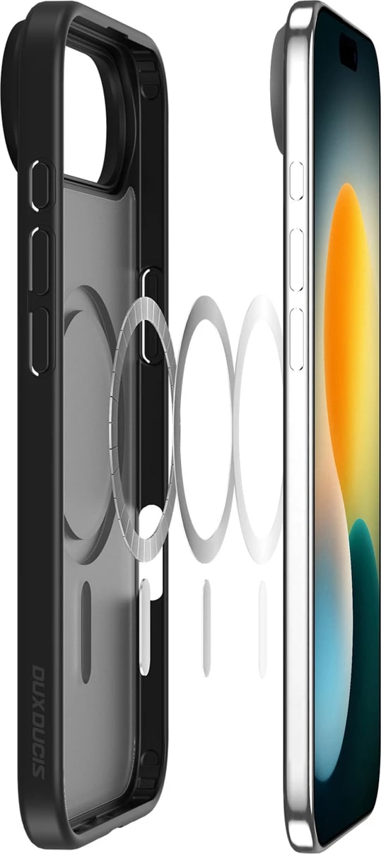 Mbështjellës Dux Ducis Yind për iPhone 17 Air, me MagSafe, i zi