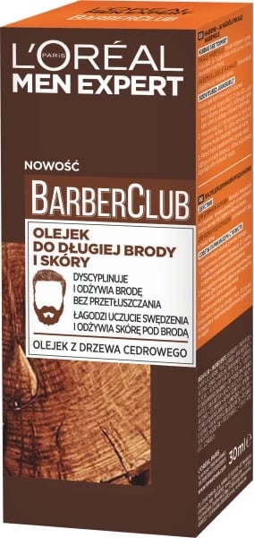 Vaj për mjekër L'Oreal Paris Men Expert Barber Club për meshkuj, 30ml