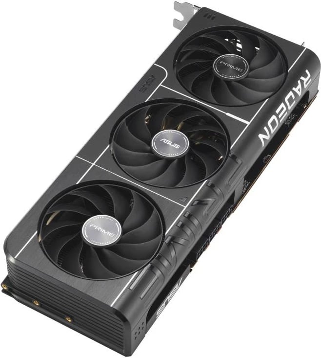 Kartë grafike, Asus, Prime Radeon RX 9070 XT OC 16G (90YV0L71-M0NA00), 16GB, 256-bit, 2.5-slot, trefishë fans