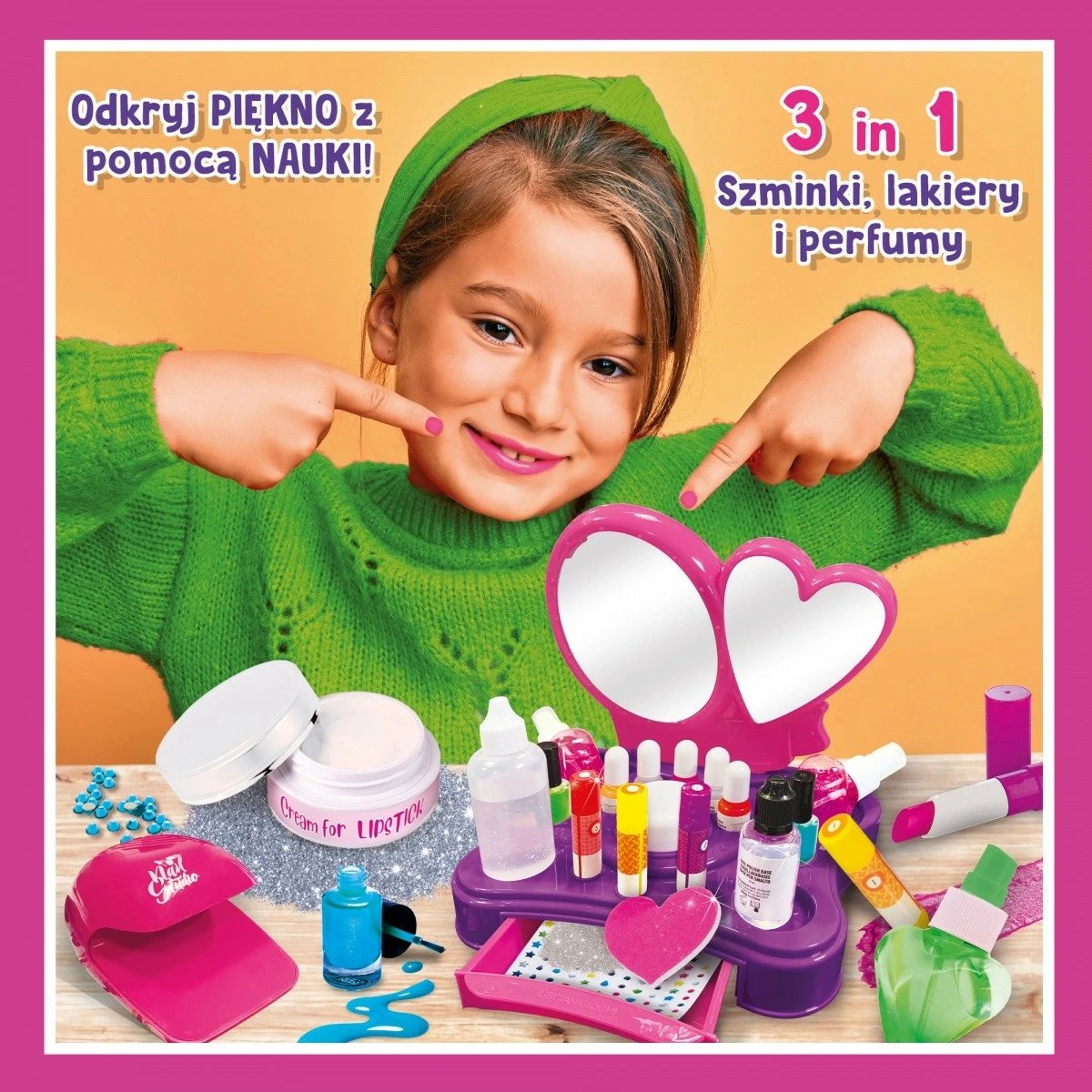Set shkencor edukativ Lisciani Im a Genius Scientific Set: The Great Cosmetic Science Laboratory, për vajza, 7+ vjeç