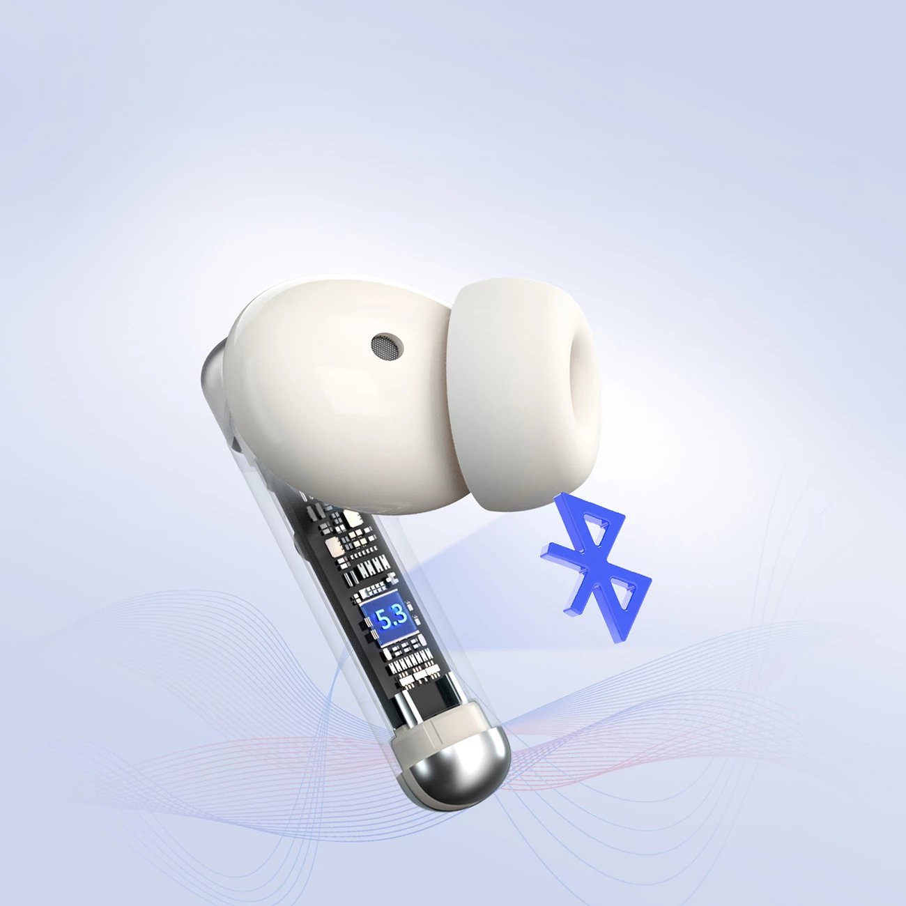 Kufje Tronsmart Soundi R4, TWS, Bluetooth 5.3, ENC, të bardha