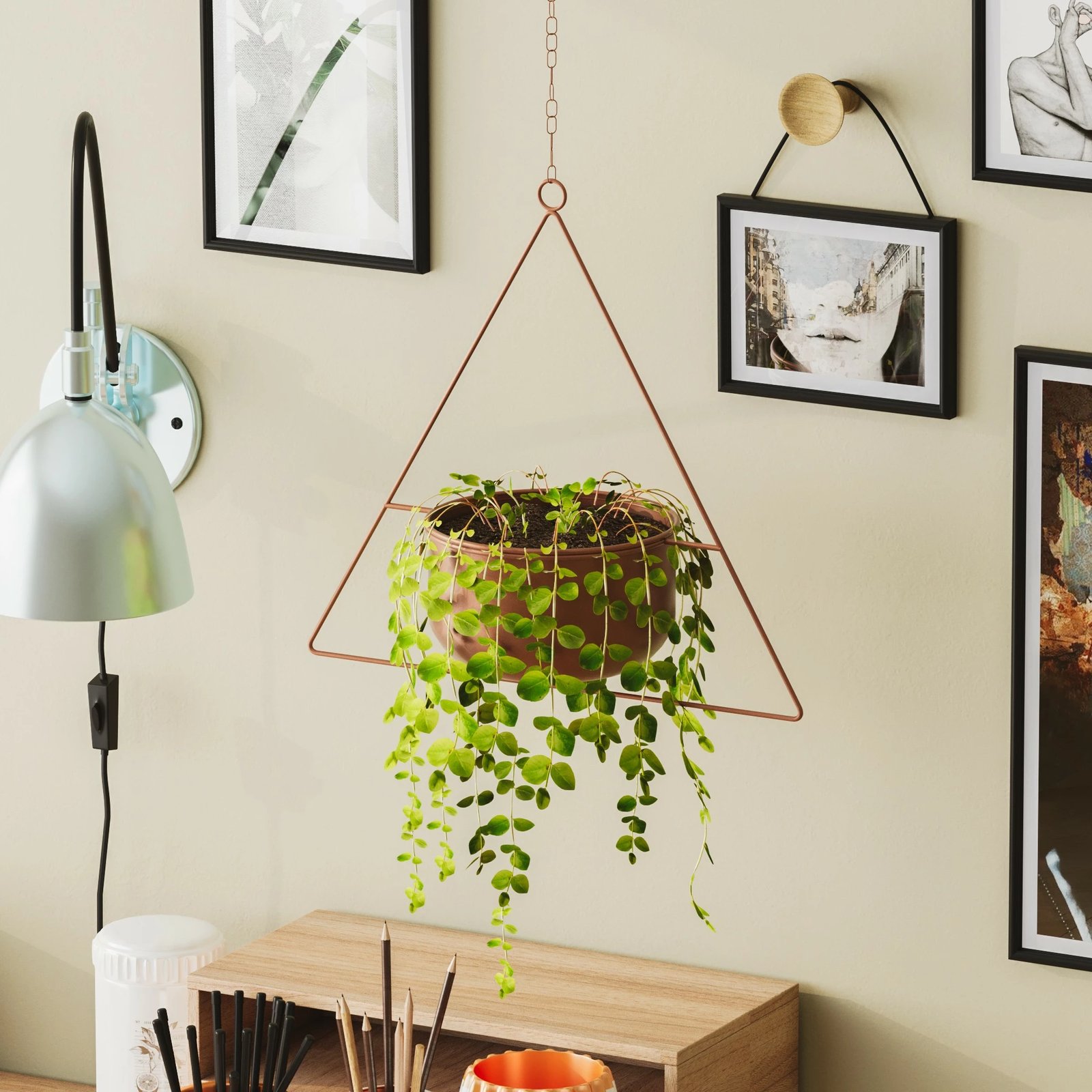 Vazo dekorative, ngjyrë bakri, Evila Originals, Harpusta