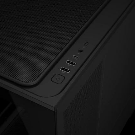 Kasë ASUS PRIME AP202 TG ARGB, e zezë