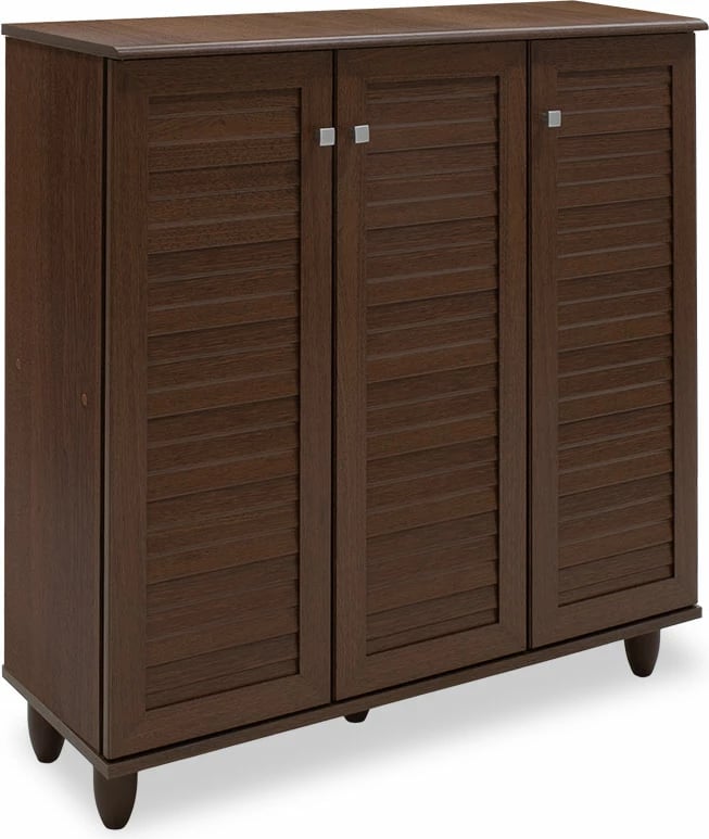 Dollap këpucësh SANTΟ 16 palë, ngjyrë arre, 89.5x34.5x91.5cm