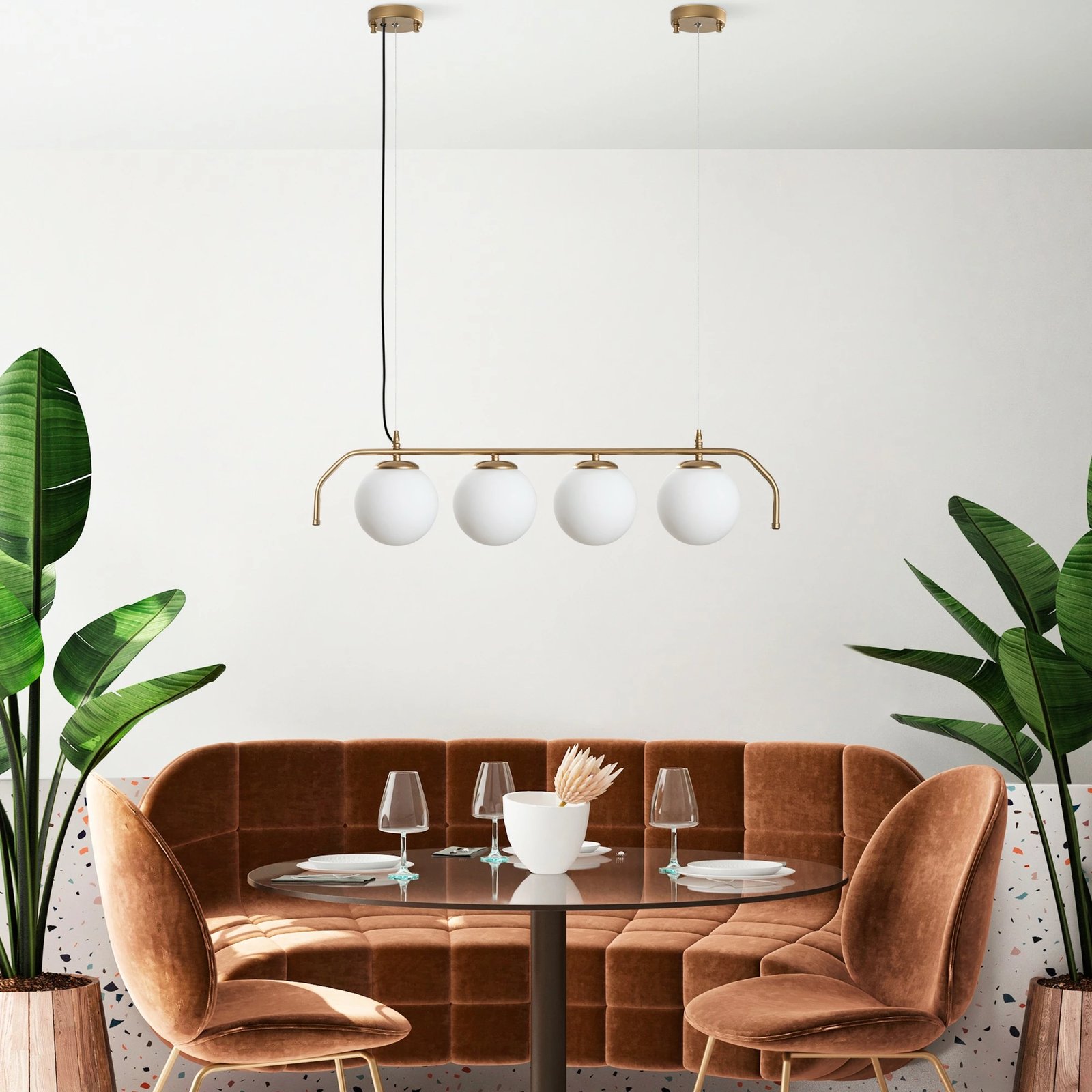 Llambë tavani Opviq, ngjyrë ari, Antler - 13827