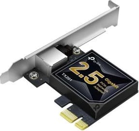 Kartë rrjeti PCIe, TP-Link, TX201, 2.5 Gigabit Ethernet, e zezë/gri