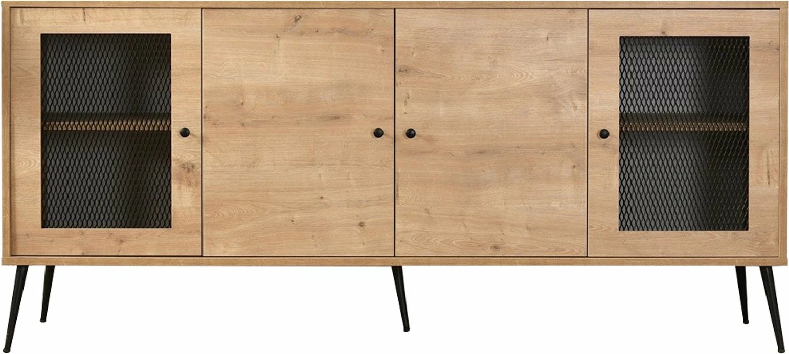 Konsolë Hanah Home, Wire, ngjyrë lisi