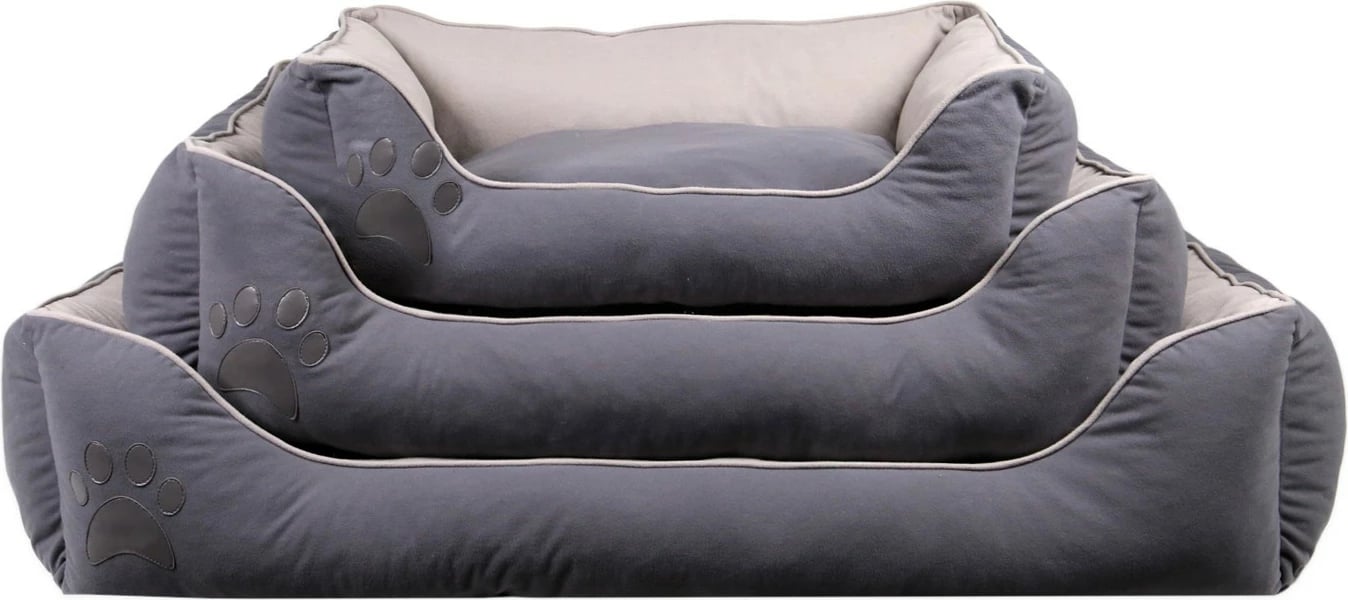 Shtrat për qen e mace Lucy, Paws & Whiskers, madhësia M, gri