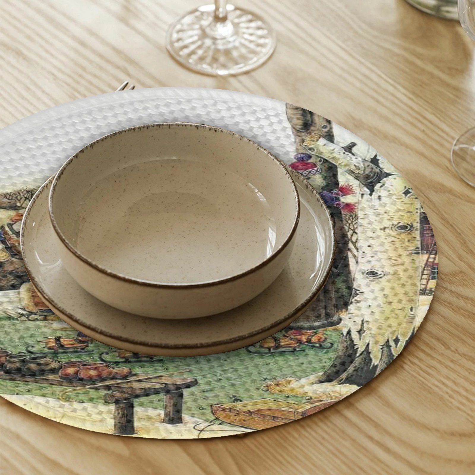 Set nënshtruesish tavoline Hermia Concept, shumëngjyrësh, 3464Supla, 4 copë