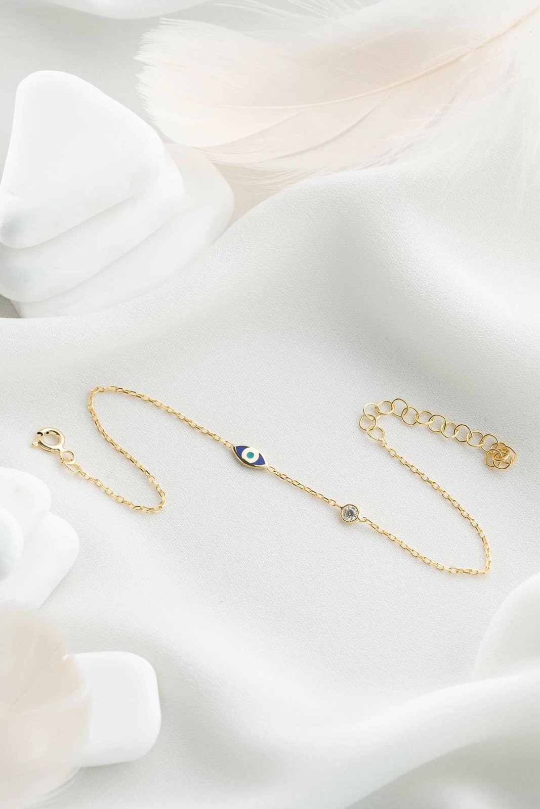 Byzylyk argjendi Jumeon, ngjyrë ari, kaltër e bardhë, NRZ999641