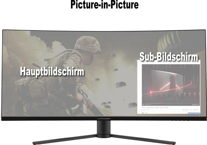 Monitor LC-Power LC-M34-UWQHD-165-C, 34", UltraWide Quad HD, i zi, i kuq