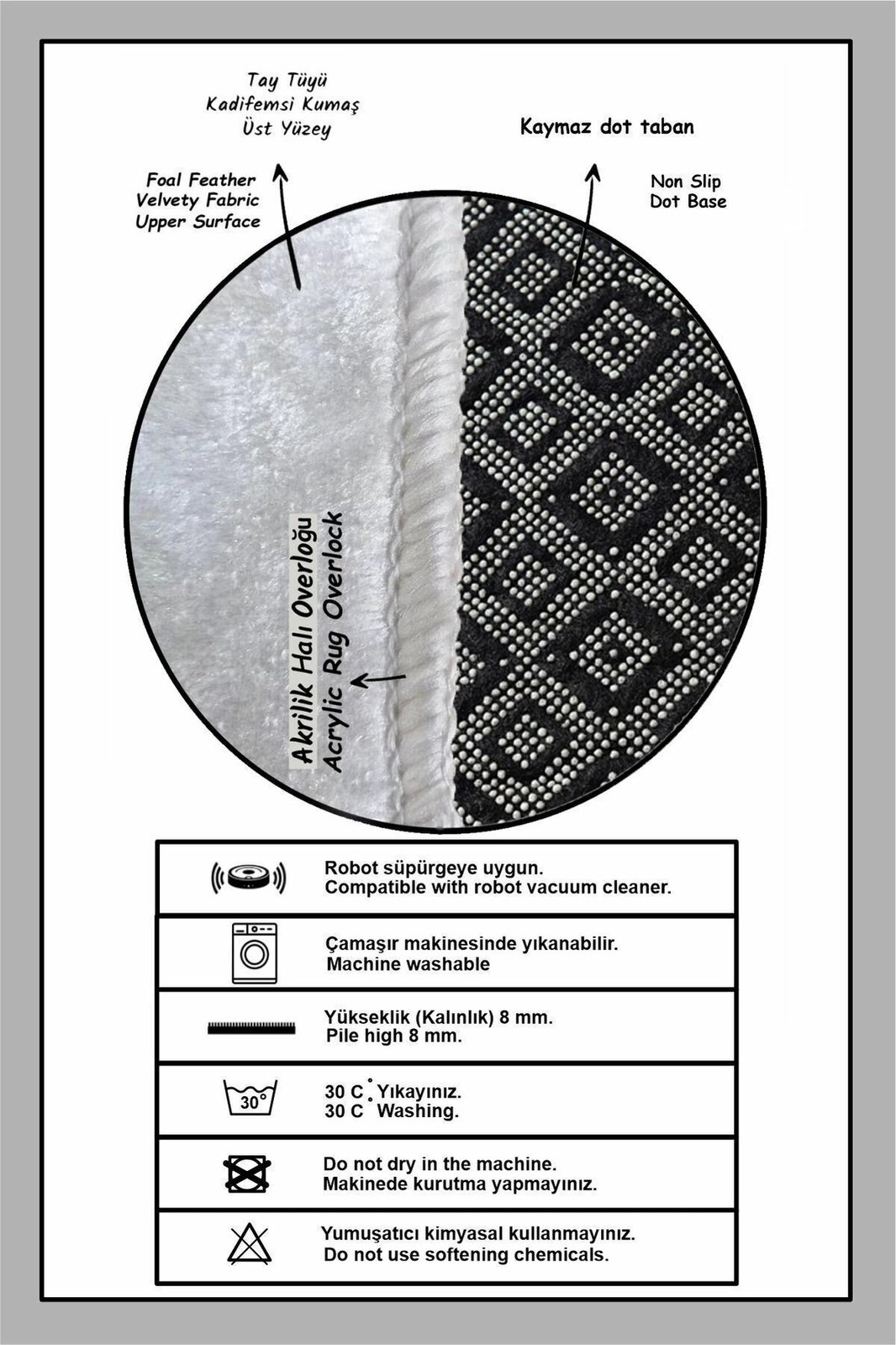 Set tapetash për banjo (2 copë), Mijölnir, ngjyrë gri
