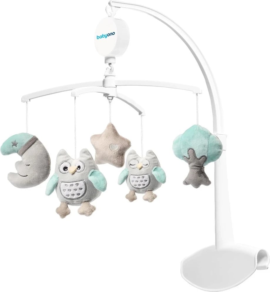 Lodër për shtrat të fëmijëve Babyono, hiri/e gjelbër