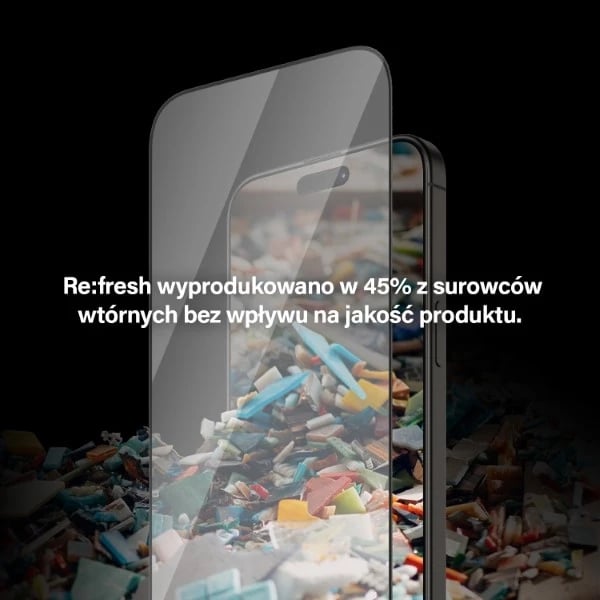 Xham mbrojtës PanzerGlass Re:fresh për iPhone 15 Pro Max me pozicionues