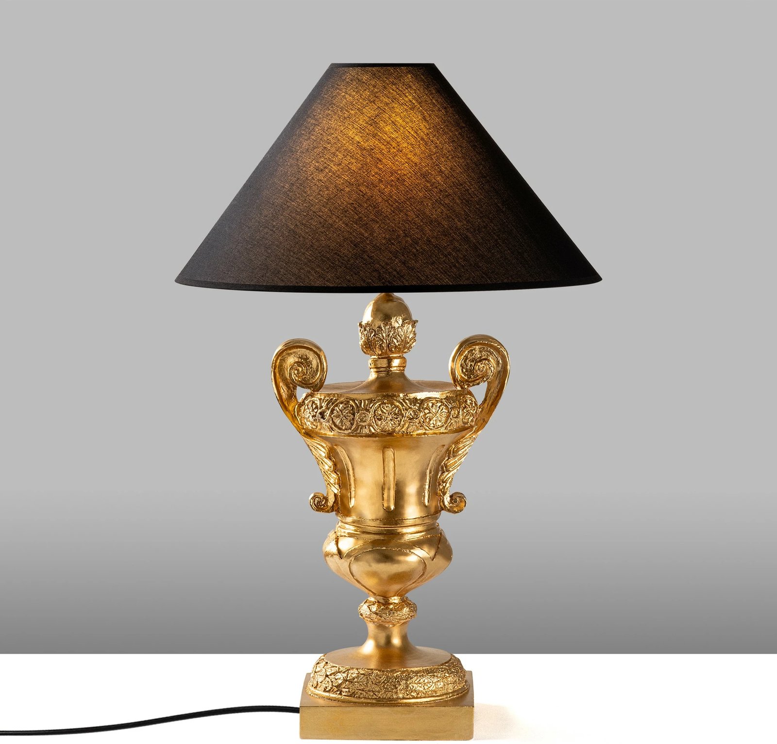 Llambë tavoline Opviq, ELEGANZE-5331, ngjyrë ari dhe e zezë