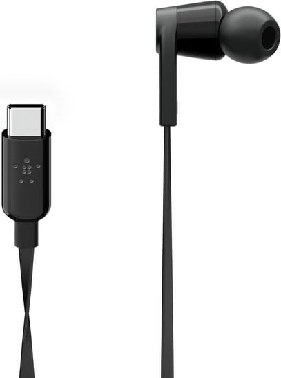 Kufje Belkin ROCKSTAR me tela, USB Type-C, të zeza