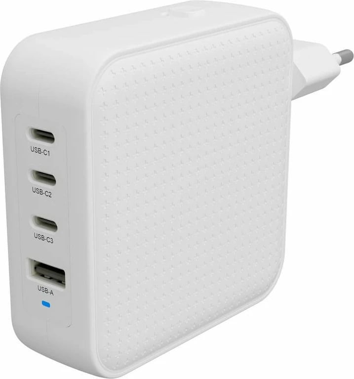 Karikues udhëtimi Targus, 100W, 4 porta USB-C/USB-A, i bardhë
