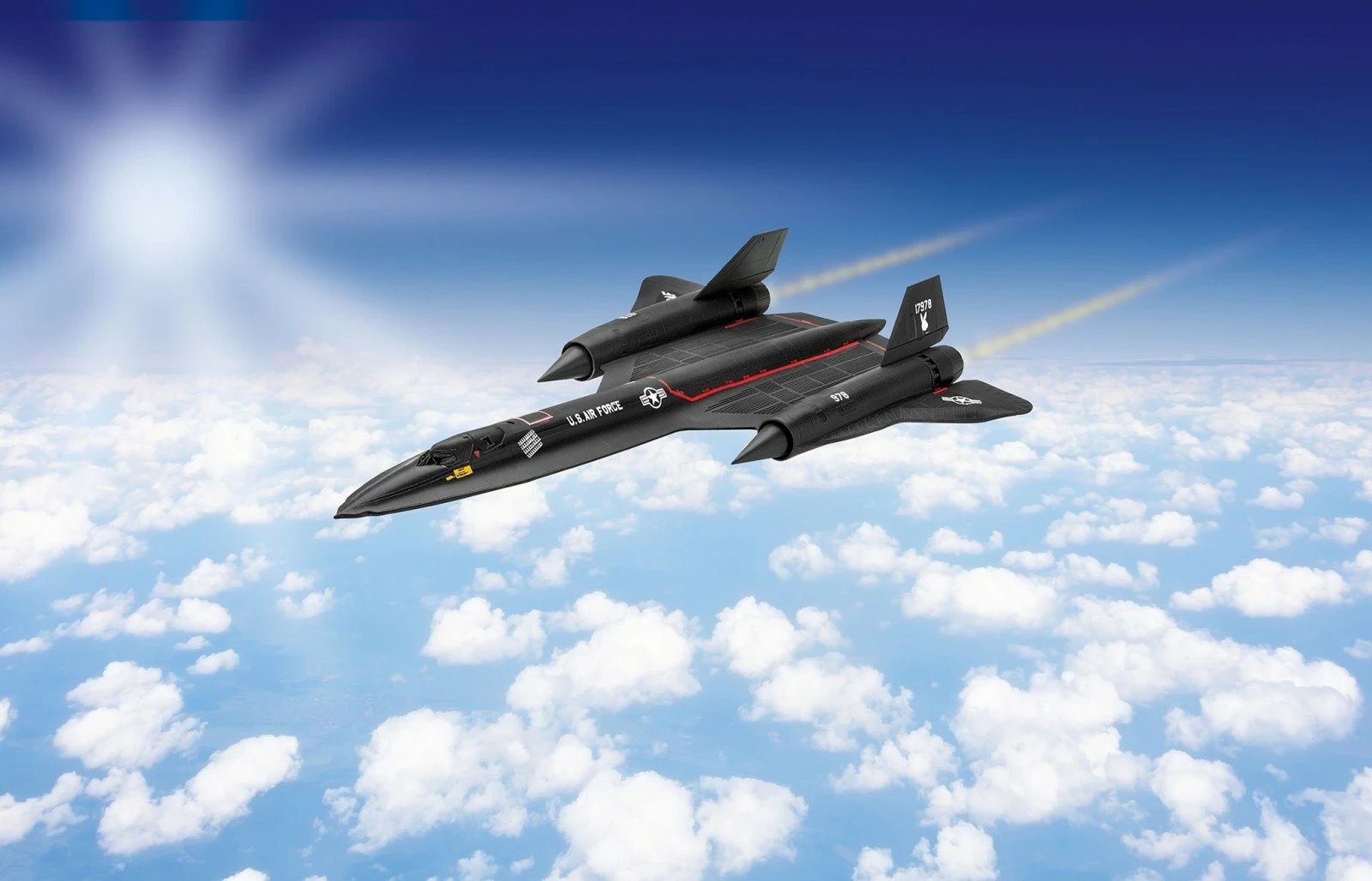 Model plastik Revell SR-71 Blackbird Easy-Click 1:110, 15 pjesë