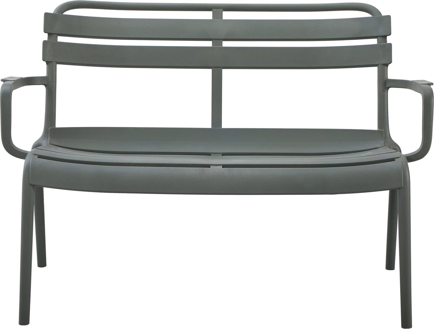 Stol dy vendësh KORVER, polipropilen, ngjyrë ulliri e errët, FH6332.05, 113x65x76cm