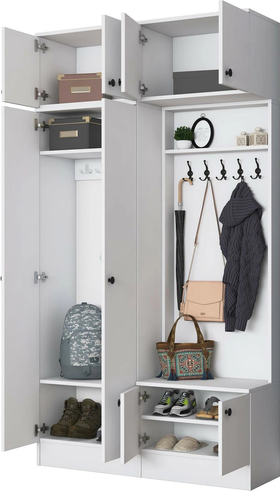 Stendë për korridor, ngjyrë e bardhë, Skye Decor, EA145 - 3841