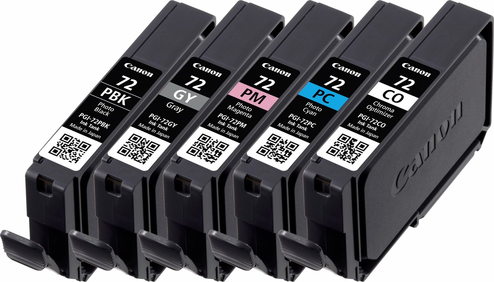 Multipack bojra Canon PGI-72, 5 copë, Standard Yield, Gri, Foto e zezë, Foto cyan, Foto magenta