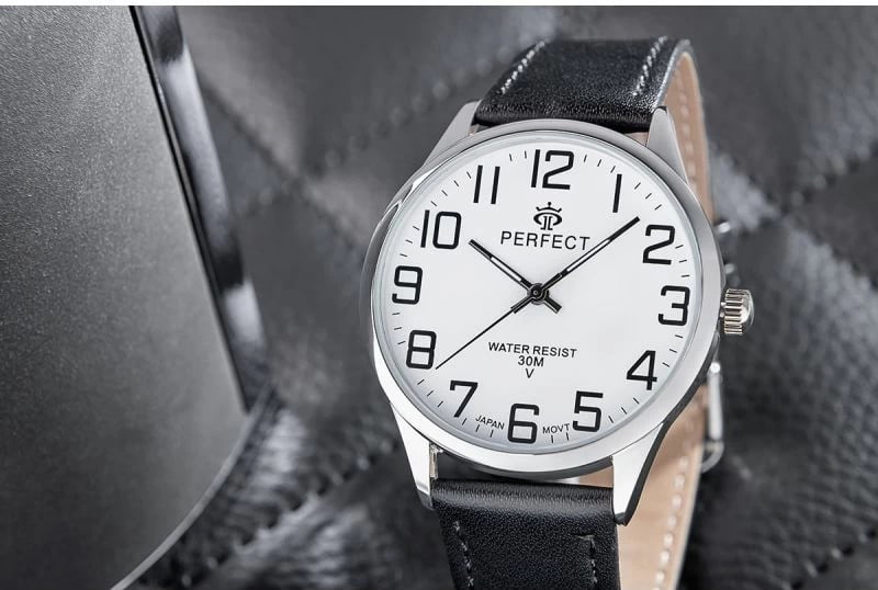 Orë dore meshkuj PERFECT GXB452-01, e zezë