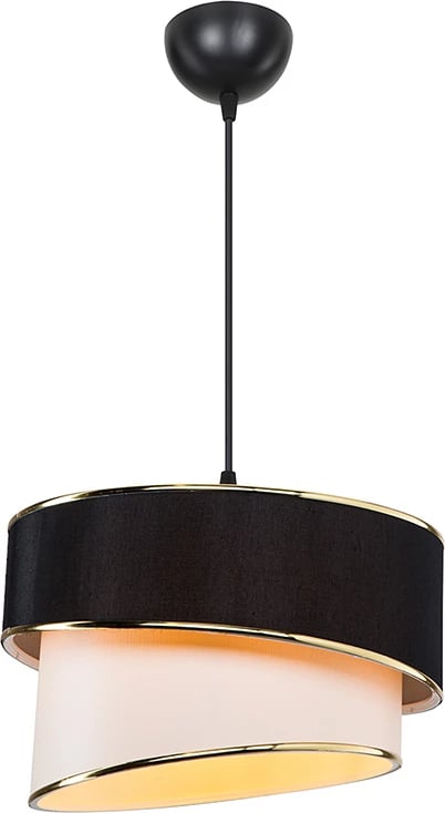 Dritë tavani Loopy Ε27, bardhë-zi, D30x18cm