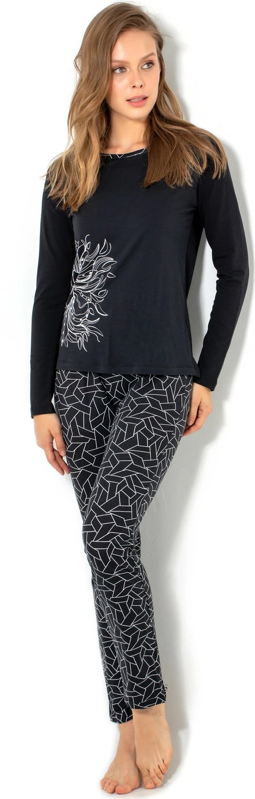 Set pizhamash për gra, Jumeon, 002-000558, e zezë