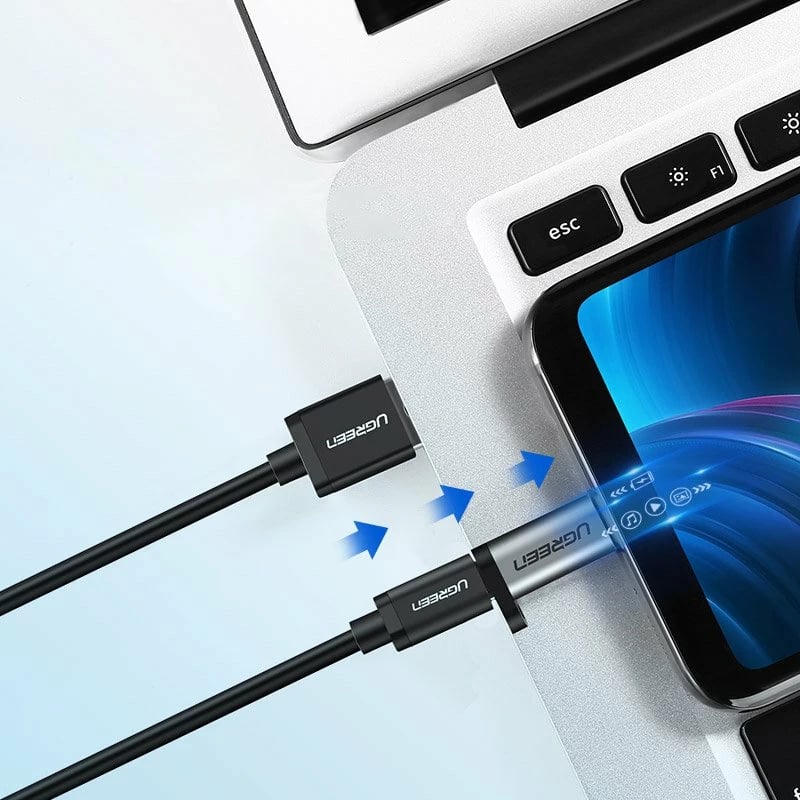 Adapter Ugreen USB Type C në micro USB 50590, Gri