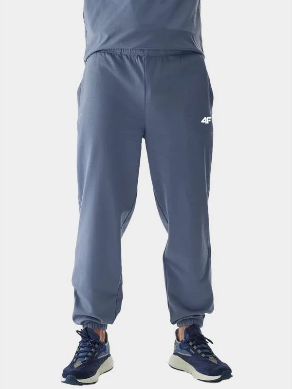 Pantallona sportive 4F meshkuj, blu