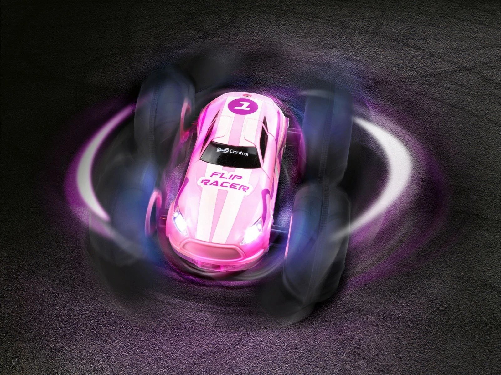 Veture RC Revell Stunt Car Flip Racer, 1:22, rozë