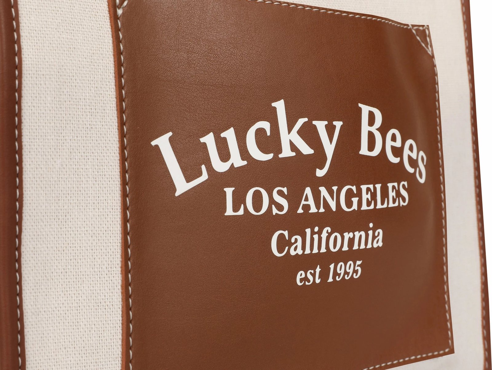Torbë tote Lucky Bees, kafe dhe krem, 376