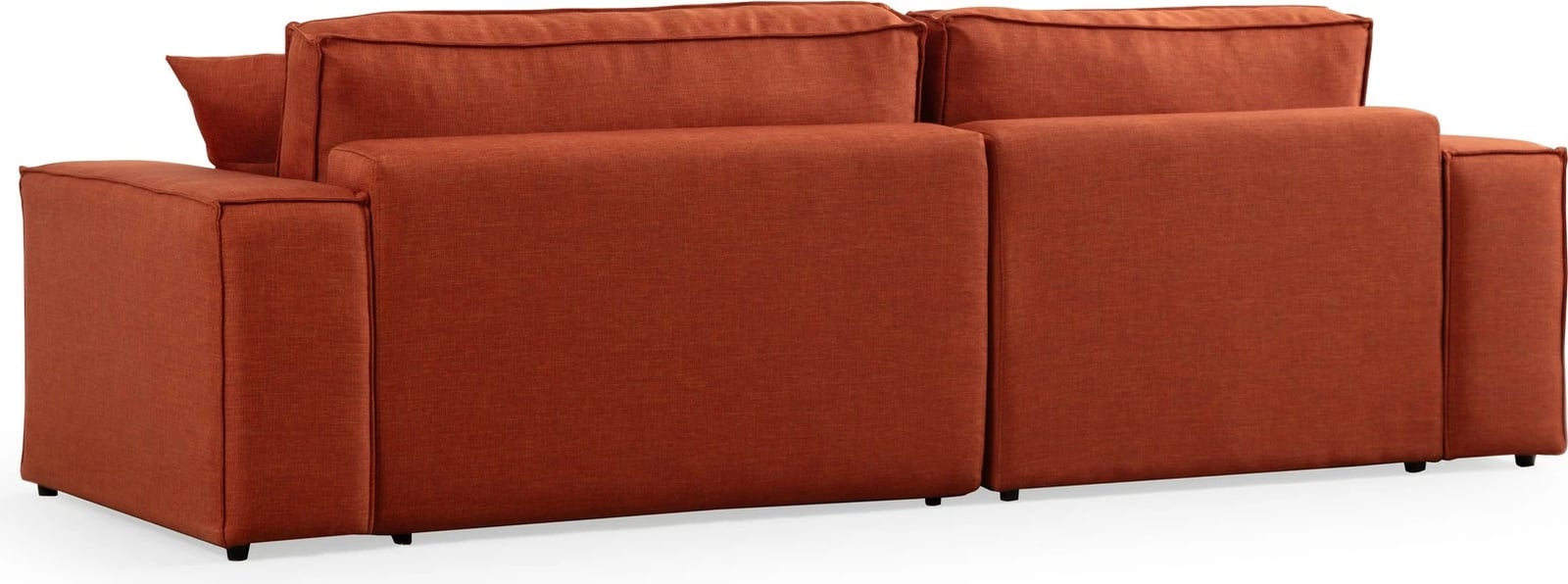 Kënd divan-krevat Atelier del Sofa, kënd i majtë, portokalli