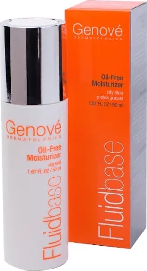 Krem hidratues fytyre Genové Fluidbase unisex për lëkurë të yndyrshme, 50ml