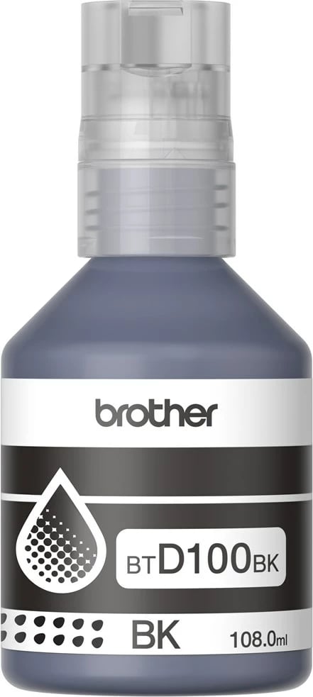 Bojë printeri Brother BTD100BK, origjinale, e zezë, 108 ml