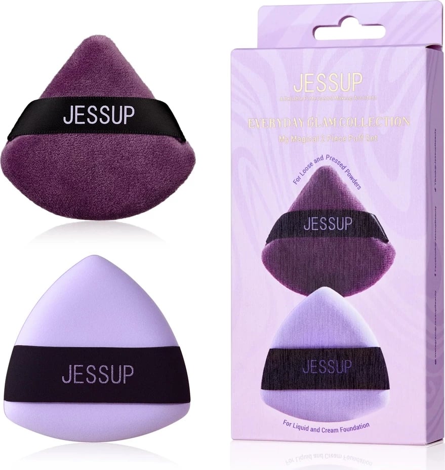 Aksesorë grimi JESSUP My Magical Puff për femra, 2 copë