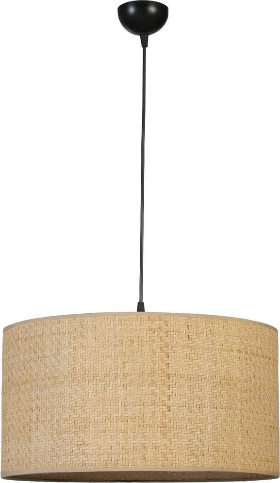 Llambë tavani Opviq, trup metalik, kapak bambuje, ngjyrë ari, e zezë, bezhë, 45x70cm