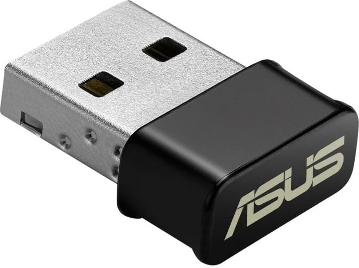 Adapter Wi‑Fi USB, Asus USB-AC53 Nano, AC1200 dual-band, MU-MIMO, zi/gri