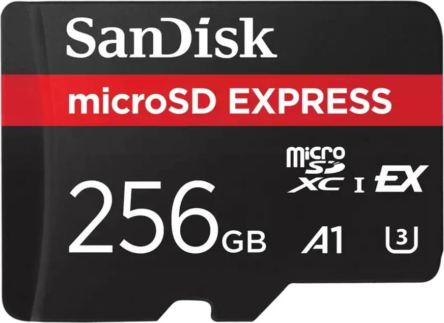 Kartelë memorie Sandisk microSD Express 256GB e zezë