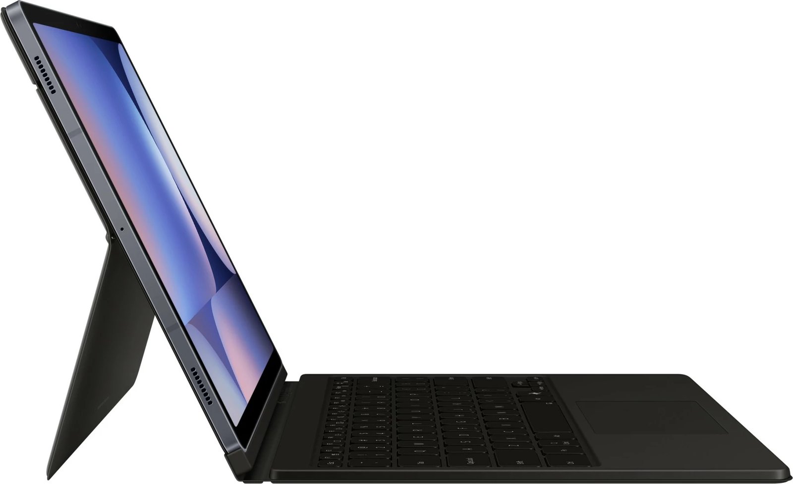 Tastierë Samsung EF-DX825, QWERTZ, Gjermanisht, Touchpad, Galaxy Tab S10+ / S9+ / S9 FE+, E zezë