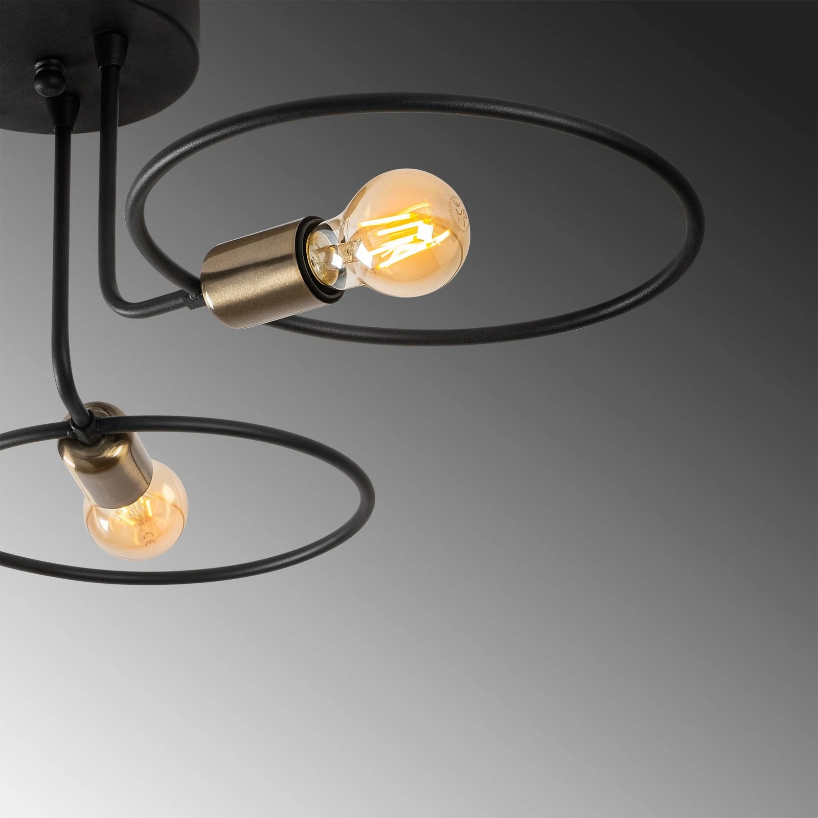 Llambadar Opviq, Circle - 1341, ngjyrë e zezë Llambadar Opviq, Circle - 1341, ngjyrë e zezë