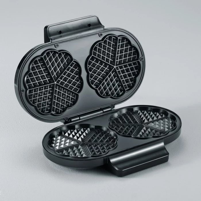 Aparat për waffle Severin WA 2106, 2 copa, 1200 W, e zezë