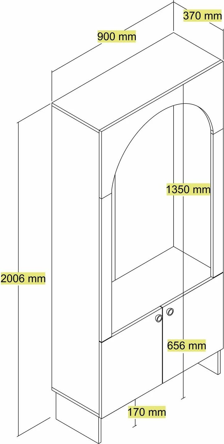 Stendë për korridor Skye Decor, Palermo K, krem dhe lis